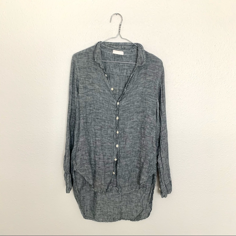 CP Shades Linen Button Front Tunic